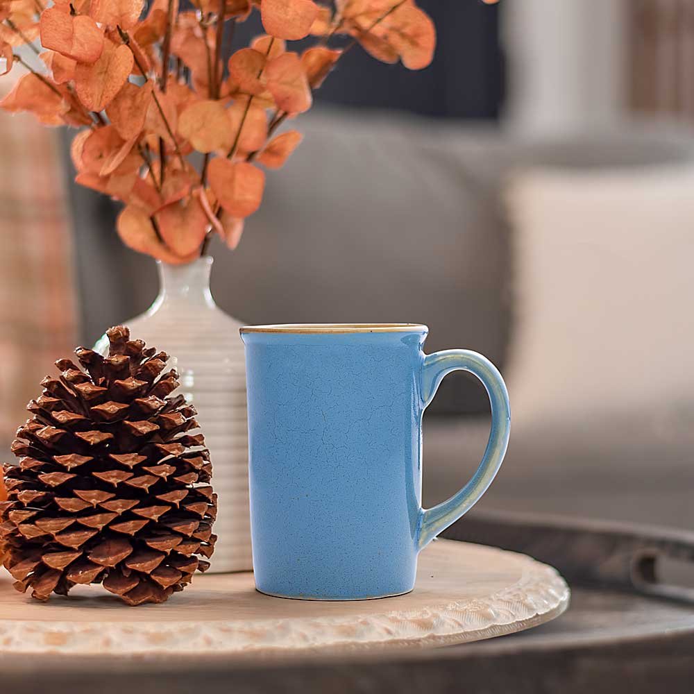 Teal Blue Mug Set of 2-KHJM-100